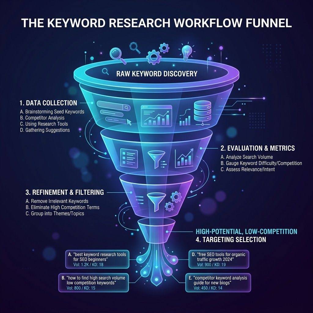 Keyword Research Workflow Diagram