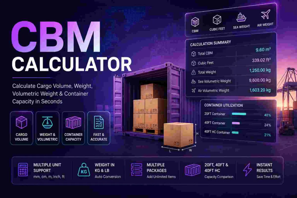 CBM Calculator Guide: How to Calculate Cargo Volume for Shipping