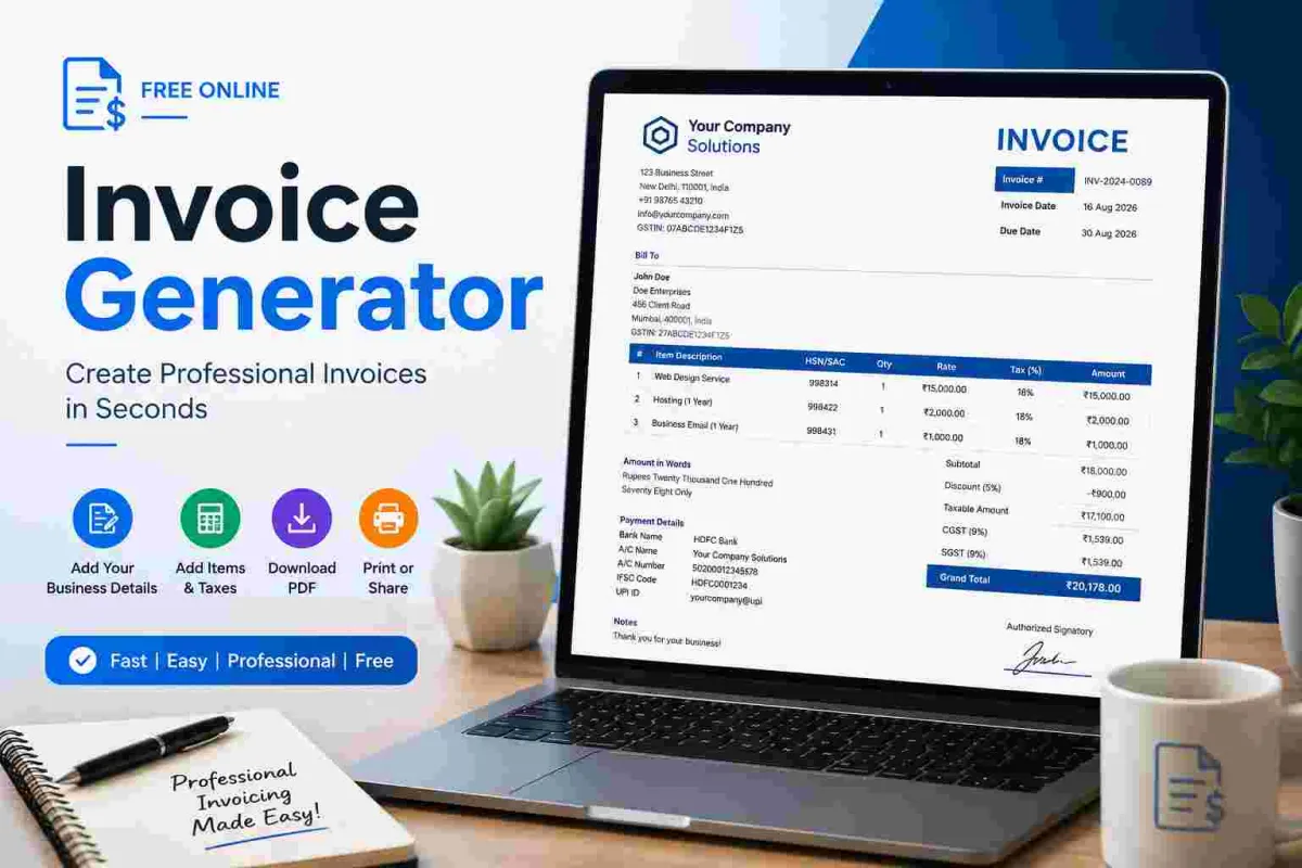 Free Invoice Generator: Create Professional Invoices Online